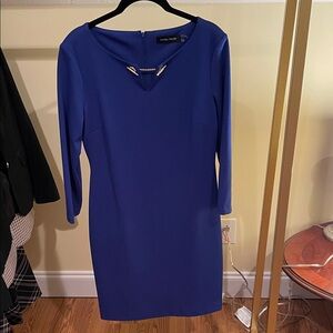 Ivanka Trump Royal Blue Long Sleeve Dress